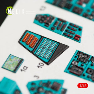 KELIK K48024 MI-24P INTERIOR 3D DECALS FOR ZVEZDA KIT 1/48 – immagine 6