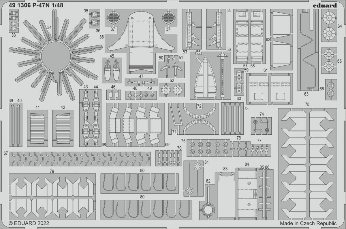 Eduard 491306 P-47N ACADEMY 1/48 – image 2