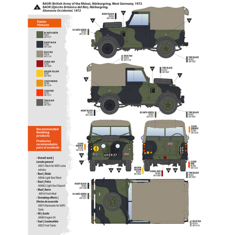 AK Interactive AK35012 LAND ROVER 88 SERIES IIA ROVER 8 1/35 – imagen 19