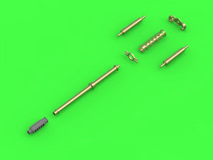 Master AM-35-002 AH-64 Apache - Canon mitrailleur M230 (30 mm), tubes Pitot et antenne de queue (résine, photodécoupe et pièces tournées) 1/35 – image 2