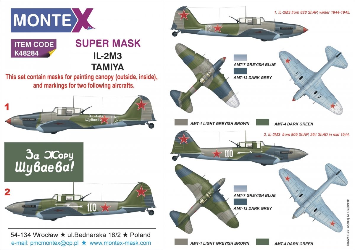 Montex K48284 IL-2M3 1/48