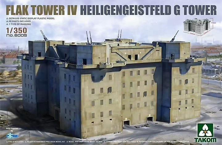 Takom 6005 Tour Flak IV Heiligengeistfeld Tour G 1/350