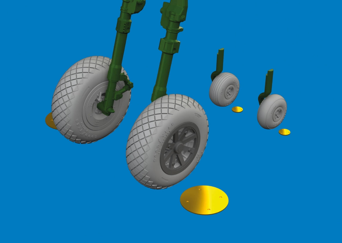 Eduard 6481057 P-40E wheels diamond tread Eduard 1/48 – zdjęcie 2