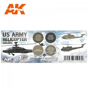 AK Interactive AK11750 US ARMY HELICOPTER COLORS 4x17 ml – imagen 2