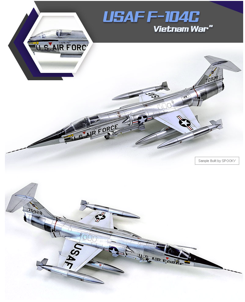 Academy 12576 USAF F-104C Vietnam War 1/72 – imagen 4