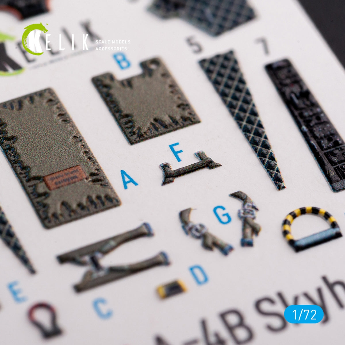 KELIK K72074 A-4B &amp;quot;Skyhawk&amp;quot; interior 3D decals for Hobby 2000/Fujimi kit 1/72 – imagen 5
