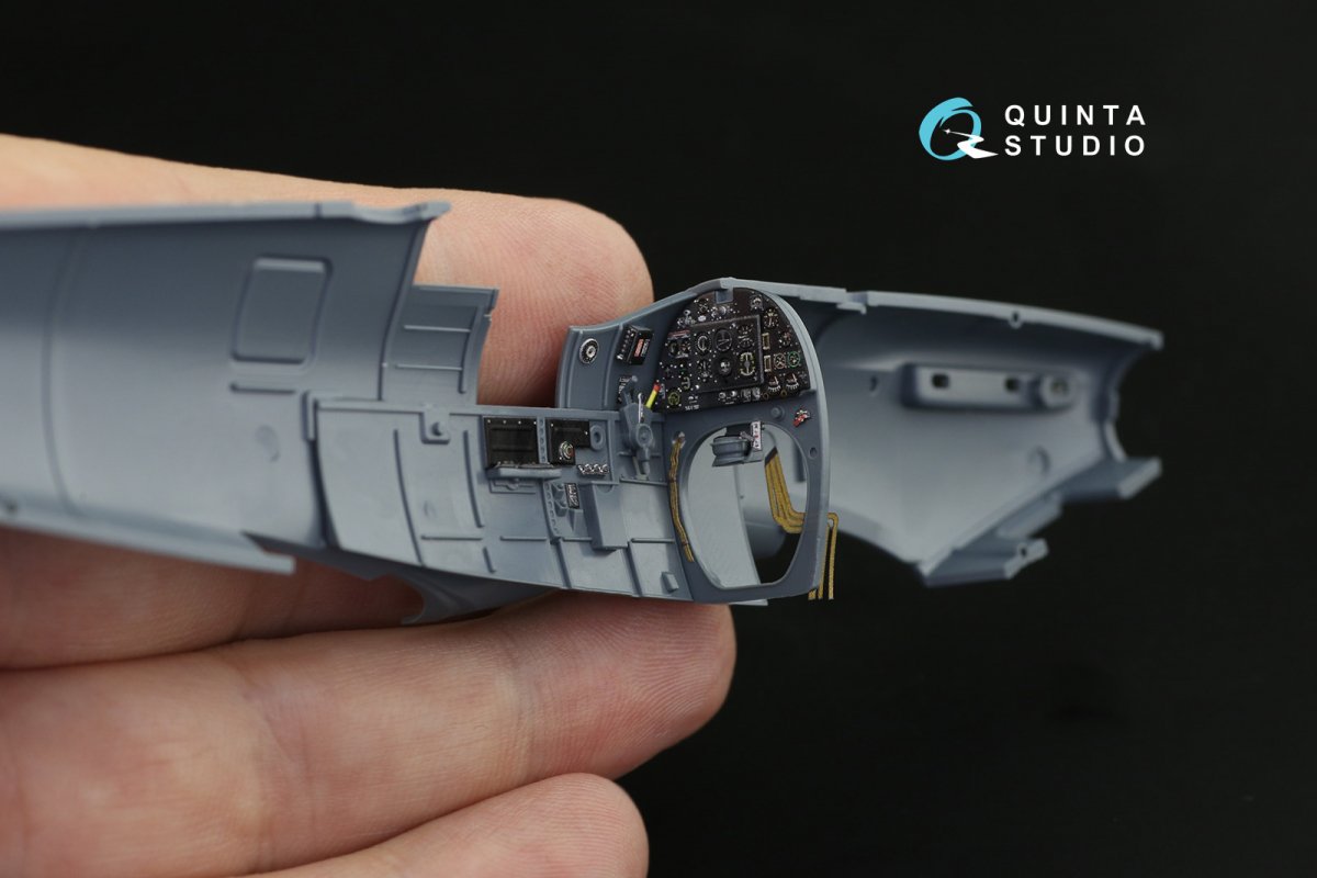 Quinta Studio QD48205 Spitfire Mk.II 3D-Printed &amp;amp; coloured Interior on decal paper (Eduard) 1/48 – Bild 7