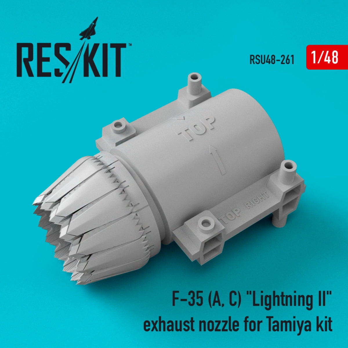 RESKIT RSU48-0261 F-35 (A, C) « LIGHTNING II » TUYAU D'ÉCHAPPEMENT POUR MAQUETTE TAMIYA 1/48
