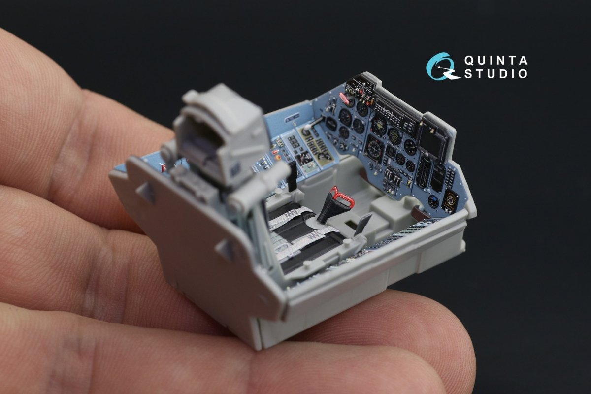 Quinta Studio QD32088 Su-27 3D-Printed &amp;amp; coloured Interior on decal paper (Trumpeter) (full version) 1/32 – imagen 6