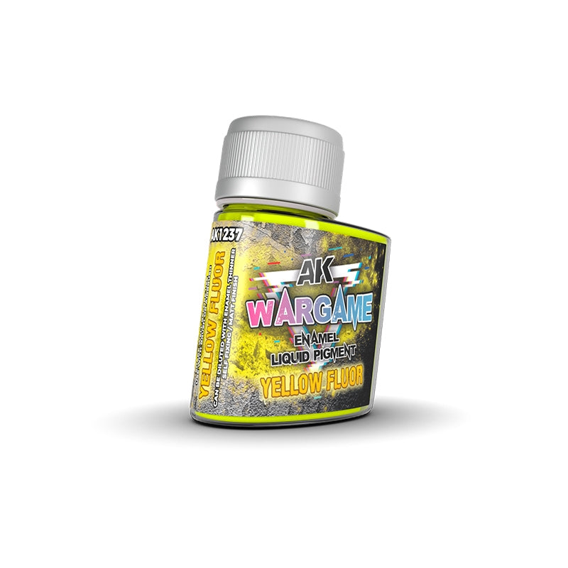 AK Interactive AK1237 YELLOW FLUOR – ENAMEL LIQUID PIGMENT 35ml