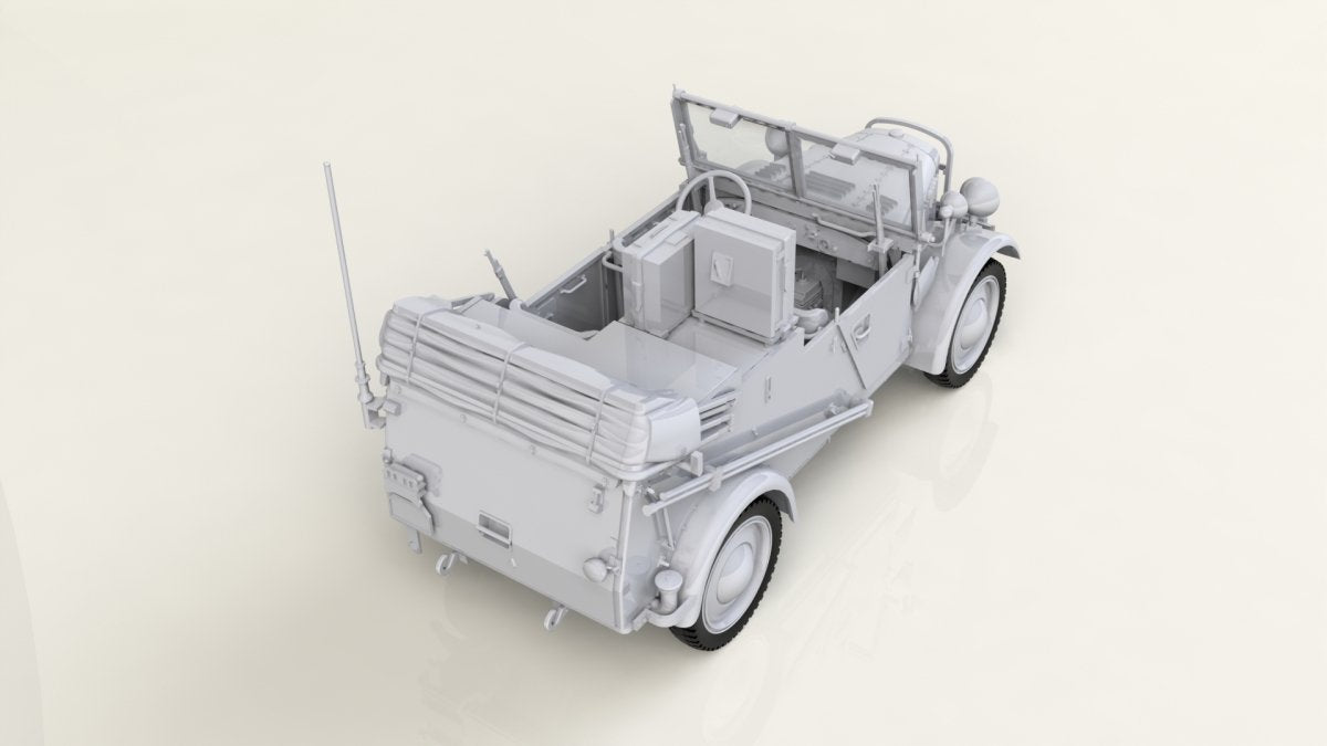 ICM 35583 le.gl.Einheitz-Pkw Kfz.2, voiture de communication radio légère allemande de la Seconde Guerre mondiale 1/35 – image 2
