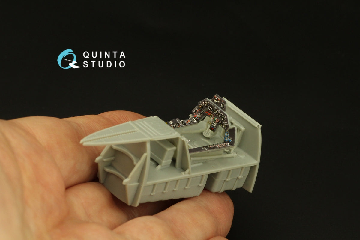 Quinta Studio QD48376 Ta 152H 3D-Printed &amp;amp; coloured Interior on decal paper (Zoukei Mura) 1/48 – immagine 9