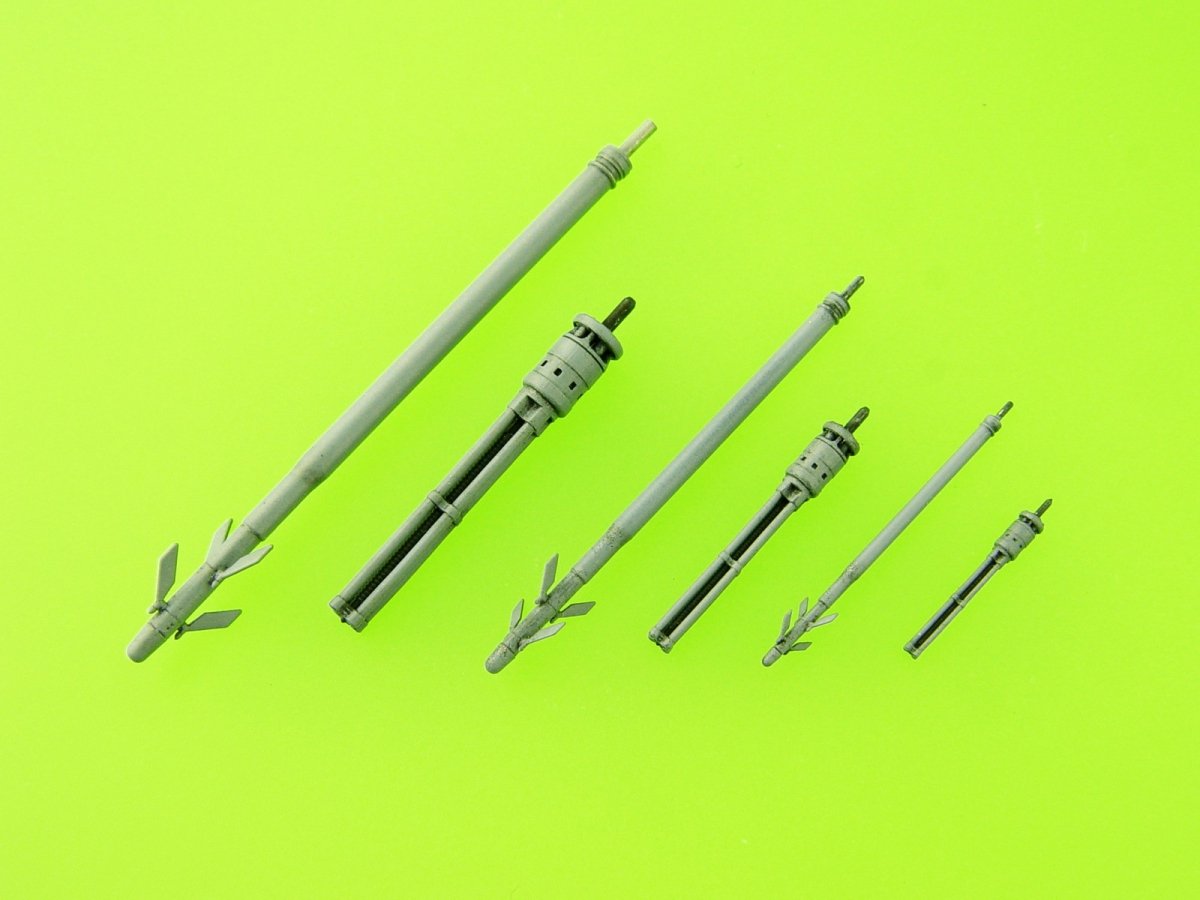 Master AM-48-126 Mi-24 (Hind D/E) - JakB-12.7 machine gun barrel and DUAS probe (metal and resin parts) 1/48 – immagine 13