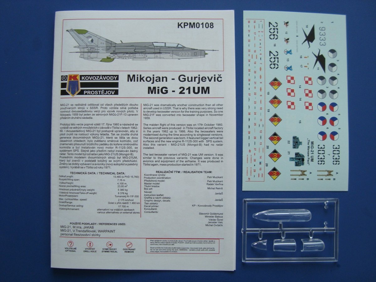 Kozavody Prostejov KPM0108 MiG-21UM „Mongol B“ 1/72 – immagine 4