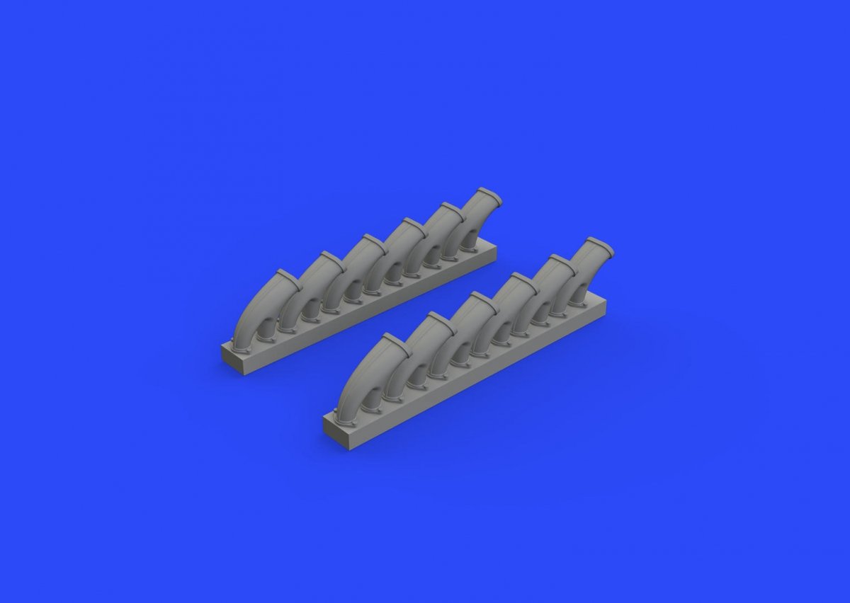 Eduard 648418 Tempest Mk. V exhaust stacks 1/48 EDUARD – immagine 3