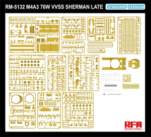 Rye Field Model 5132 M4A3 76W VVSS Sherman Late Standard Version 1/35 – imagen 6