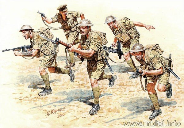 Master Box 3580 Infanterie britannique en action (Afrique du Nord 1941-1943). Batailles du désert. Maquette 2 (1/35) – image 2