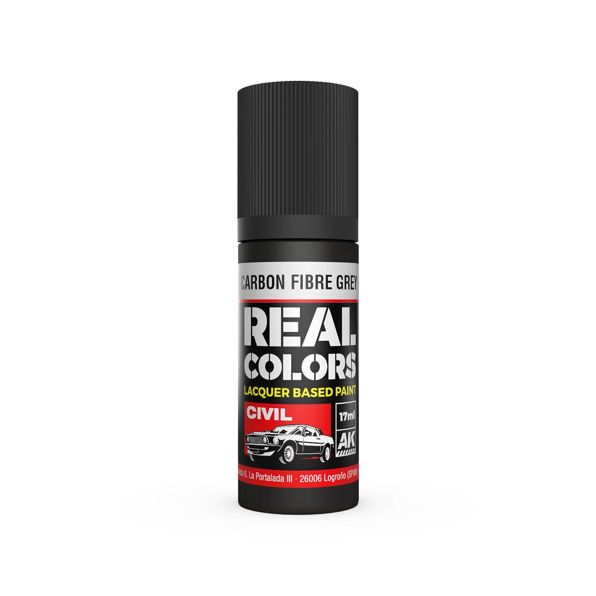 AK Interactive RC829 Fibre de carbone grise 17 ml – image 2