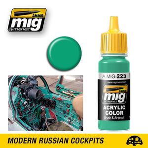 AMMO of Mig Jimenez 0223 INTERIOR TURQUOISE GREEN