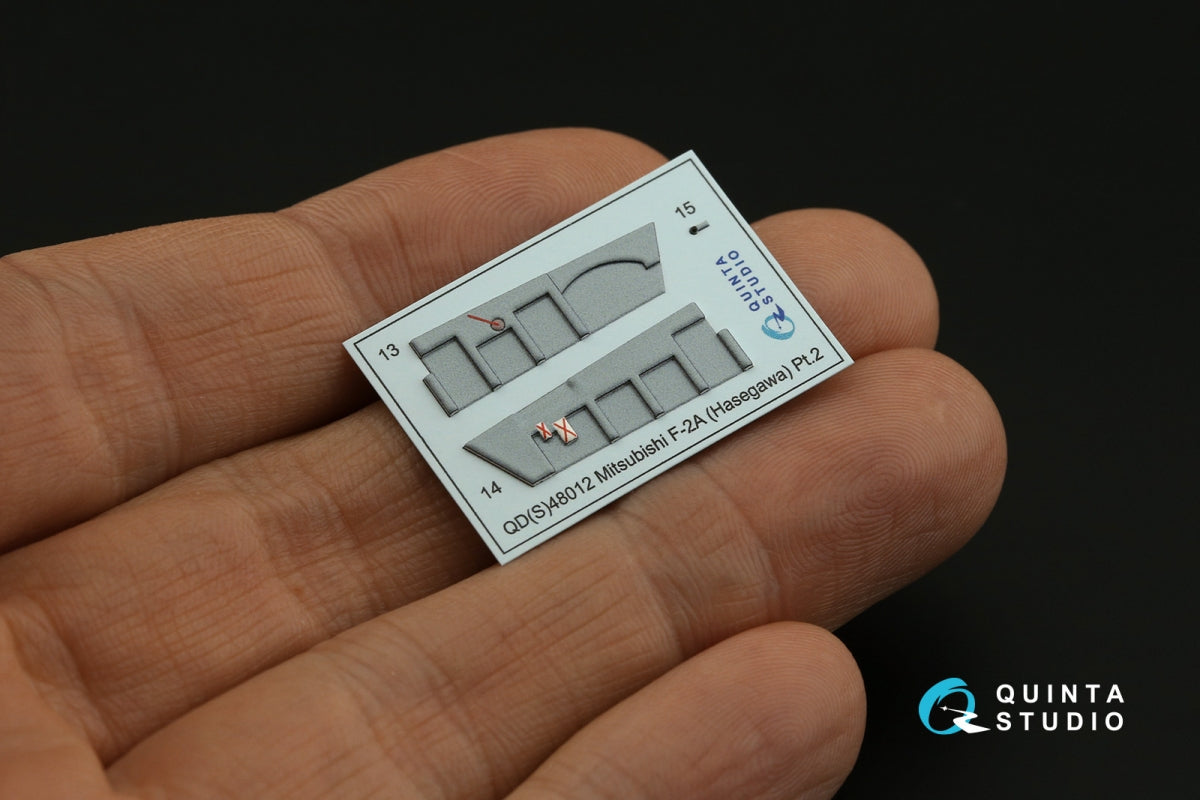 Quinta Studio QDS-48012 Mitsubishi F-2A 3D-Printed coloured Interior on decal paper (Hasegawa) (small version) 1/48 – zdjęcie 15