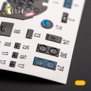KELIK K32016 JUNKERS JU 87 D/G STUKA - INTERIOR 3D DECAL FOR TRUMPETER KIT 1/32 – imagen 4