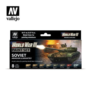 Vallejo 70221 WWIII Soviet Armour &amp;amp; Infantry 8x17ml