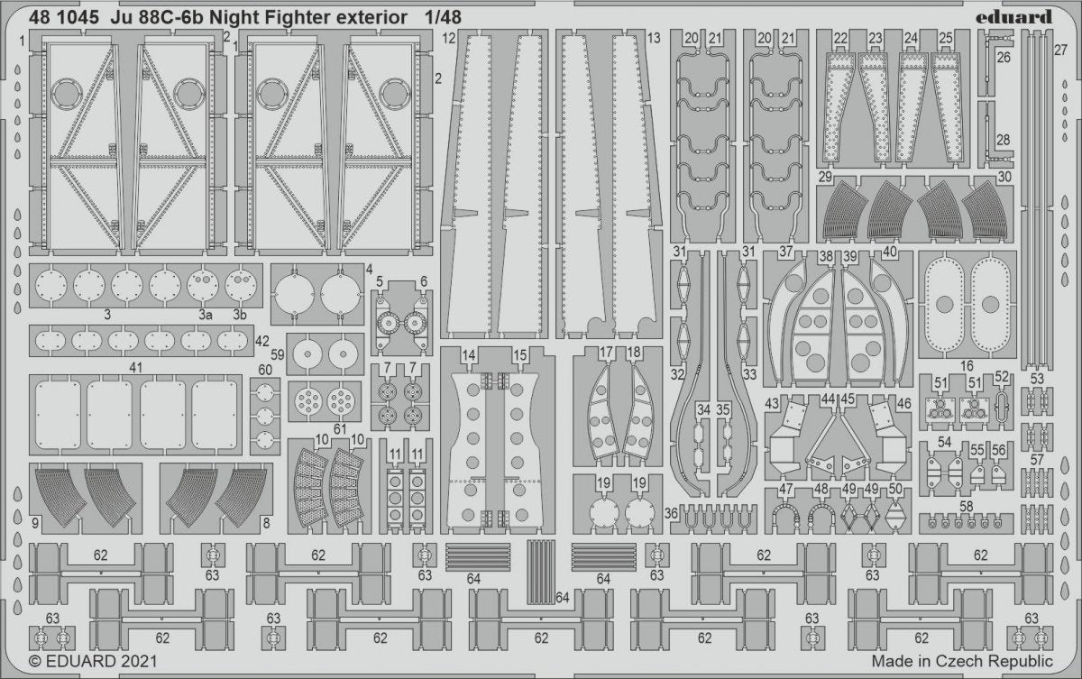 Eduard BIG49288 Ju 88C-6b Night Fighter ICM 1/48 – imagen 3