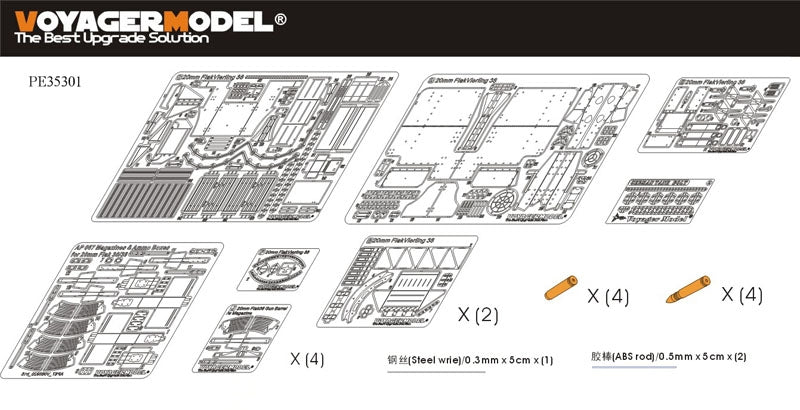 Voyager Model PE35301 WWII German Sd.Kfz.7/1 Part 2 (20mm Flakverling38) For DRAGON Kit 1/35 – Bild 5