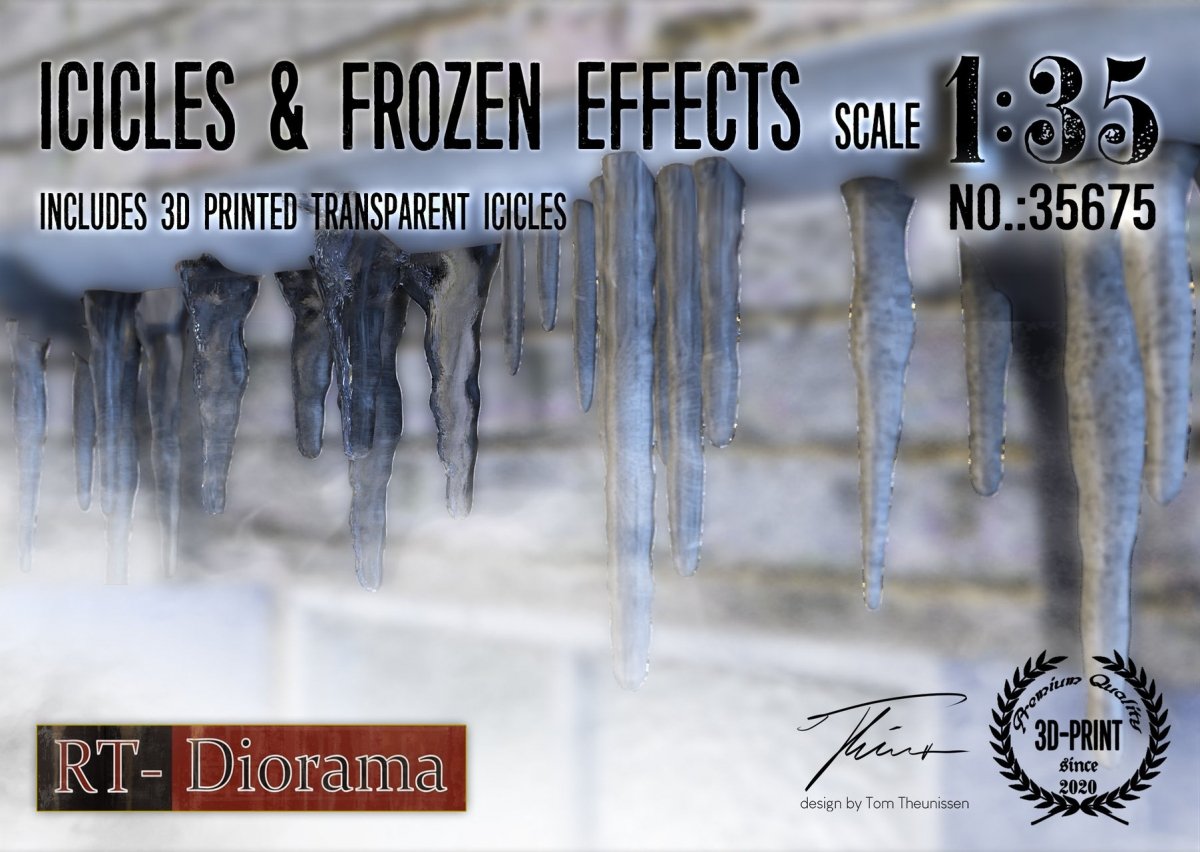 RT-Diorama 35675 Icicles &amp;amp; frozen effects 1/35
