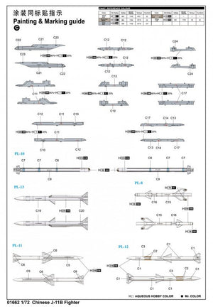 Trumpeter 01662 Chinese J-11B 1/72 – immagine 10