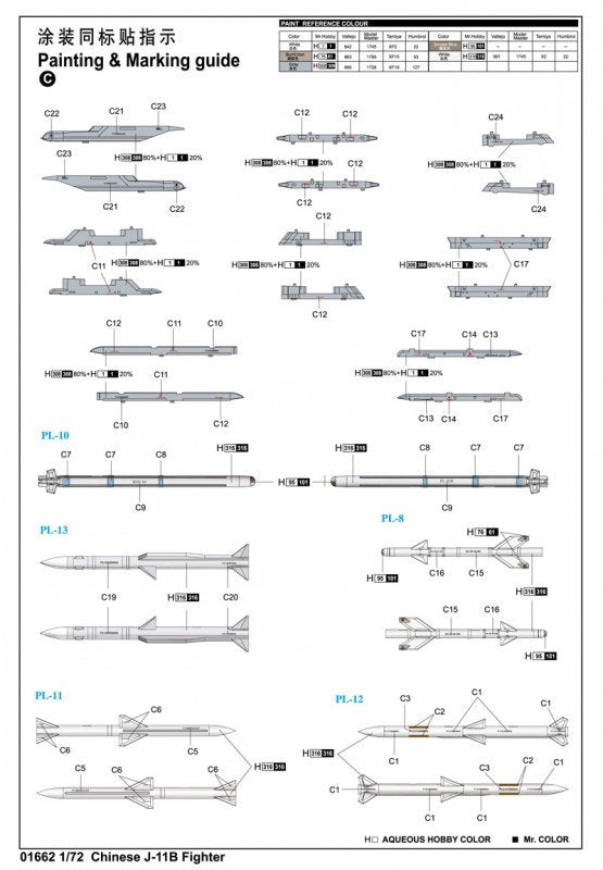 Trumpeter 01662 Chinese J-11B 1/72 – immagine 10