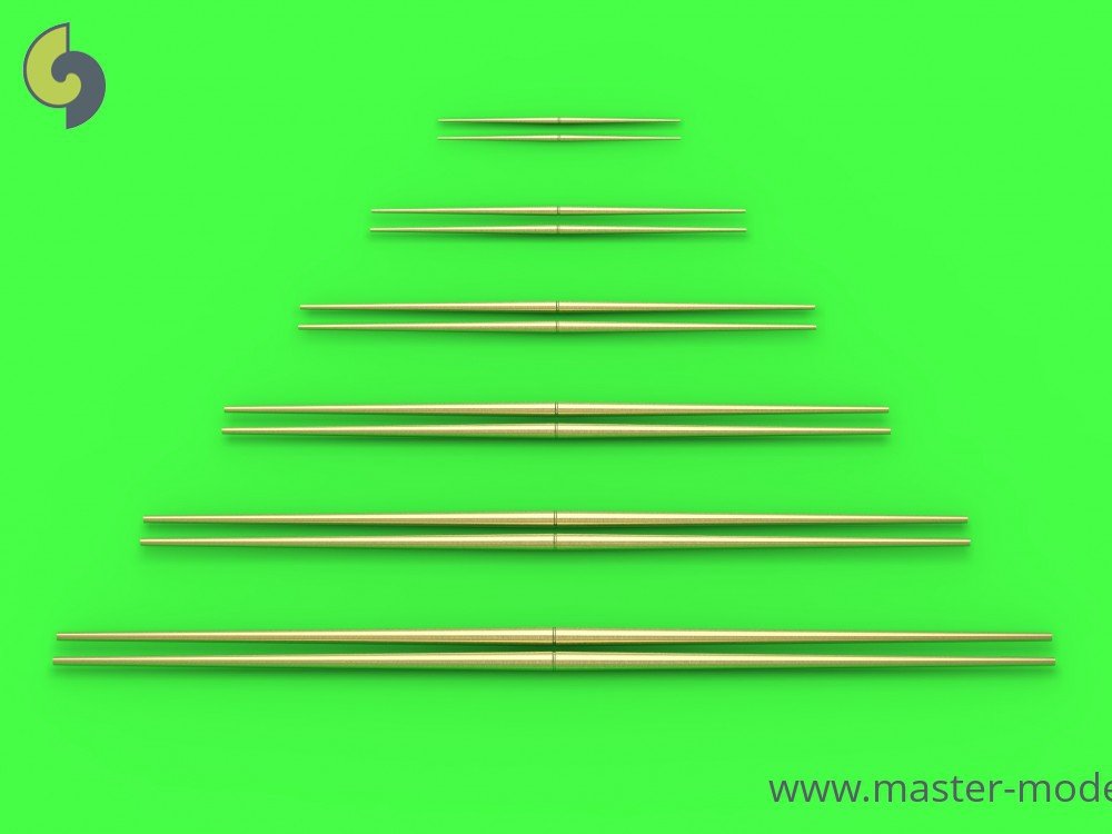 Master SM-700-045 Set of universal yardarms No1 (lengths = 5, 7.5, 10, 12.5, 15, 17.5mm - 2pcs of each) 1/700 – imagen 2