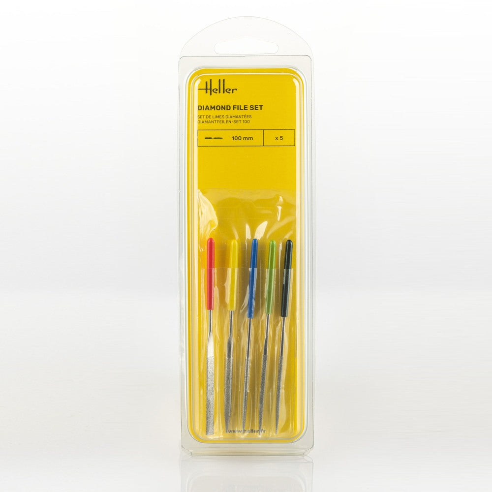 Heller 99005 Diamond file set 100 mm (5 pieces) – immagine 2