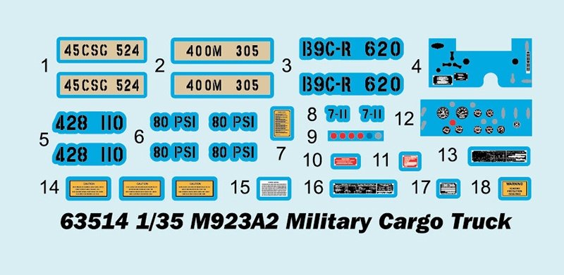 I Love Kit 63514 M923A2 Military Cargo Truck 1/35 – imagen 13