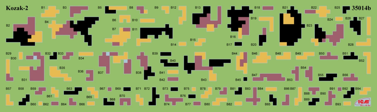 ICM 35748 Chevrons of Personnel and Camouflage of Military Vehicles of the Ukrainian Army 1/35 – zdjęcie 3