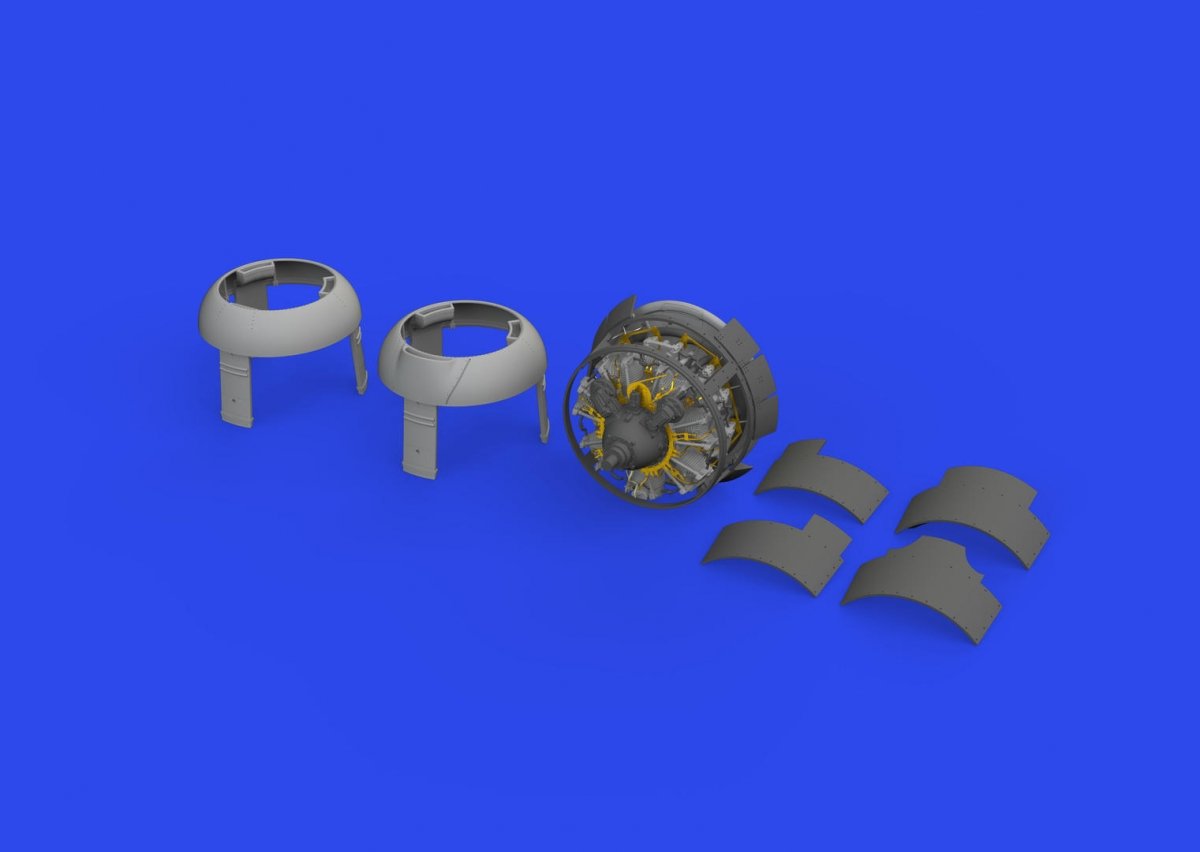 Eduard 648826 F4F-3 engine late PRINT EDUARD 1/48 – imagen 3