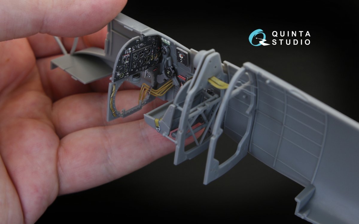 Quinta Studio QD32030 Spitfire Mk.V 3D-Printed &amp;amp; coloured Interior on decal paper (for Hobbyboss kit) 1/32 – Bild 9