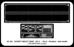 Aber 35193 Russian heavy tank KV-1 - vol.3 - additional set - fenders, late model 1/35 – imagen 5