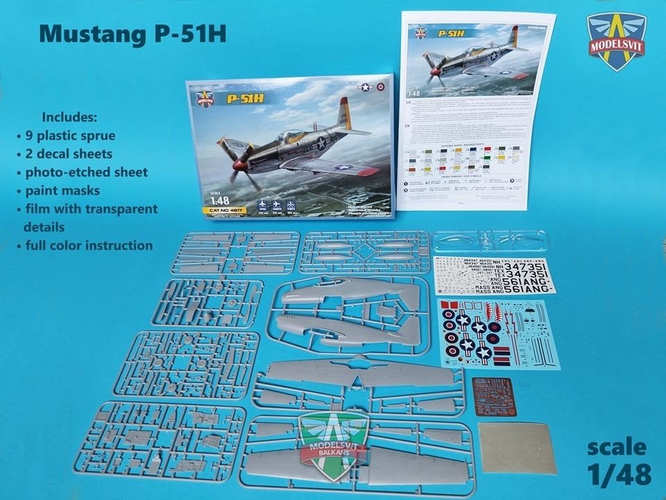 Modelsvit 4817 P-51H Mustang 1/48 – imagen 8