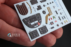 Quinta Studio QD32018 Spitfire Mk.IX 3D-Printed &amp;amp; coloured Interior on decal paper (for Tamiya kit) 1/32 – immagine 3