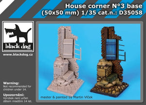 Black Dog D35058 Coin de maison n°3 socle 1/35