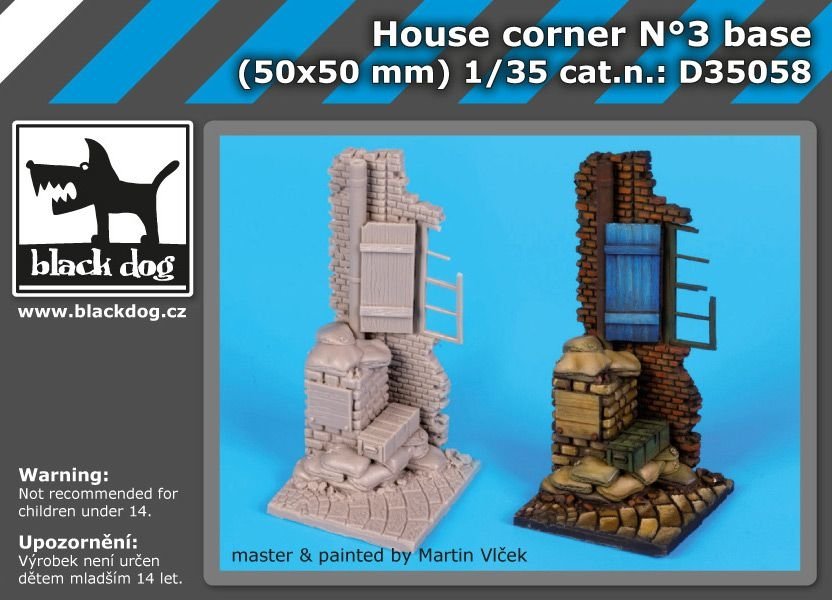 Black Dog D35058 Coin de maison n°3 socle 1/35