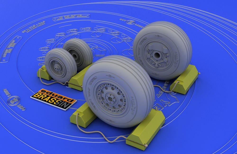 Eduard 648015 F-4J/ S wheels 1/48 (Hasegawa) – immagine 2