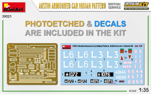 Miniart 39021 Voiture blindée Austin, modèle indien. Service britannique. Maquette intérieure 1/35 – image 3