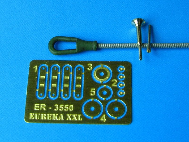Eureka XXL ER-3550 Towing cable and aerial base for T-90 Russian MBT 1/35 – zdjęcie 4