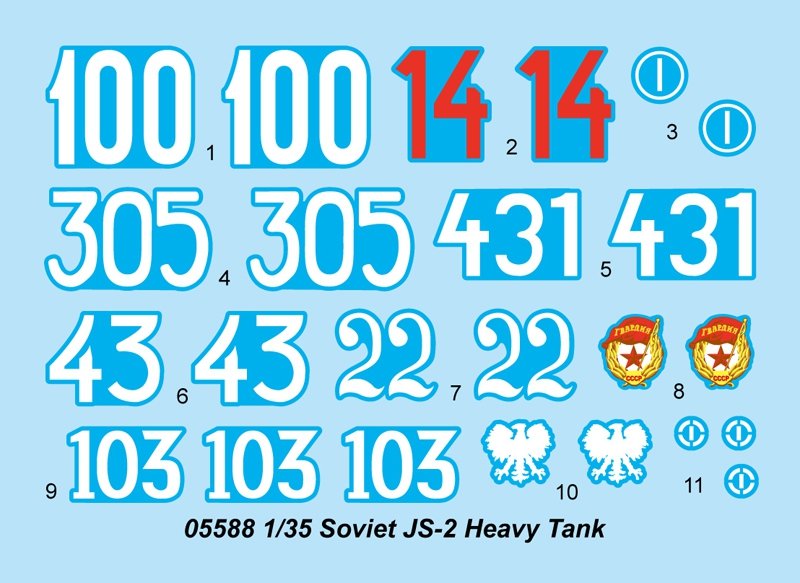 Trumpeter 05588 Soviet JS-2 Heavy Tank 1/35 – Bild 2