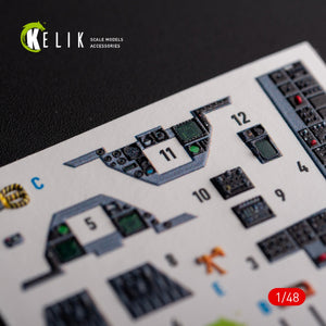 KELIK K48103 F-16A/C - interior 3D decals for Academy kit 1/48 – imagen 2