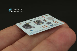 Quinta Studio QD48094 Bf 109G-6 3D-Printed &amp;amp; coloured Interior on decal paper (for Eduard kit) 1/48 – imagen 4