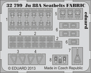 Eduard 32799 Ju 88A seatbelts FABRIC 1/32 Revell – immagine 2