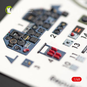 KELIK K48014 P-47M &amp;quot;THUNDERBOLT&amp;quot; INTERIOR 3D DECALS FOR TAMIYA KIT 1/48 – immagine 3